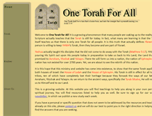 Tablet Screenshot of onetorahforall.com